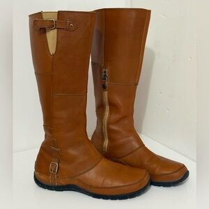 North Face | All Leather Caramel Colored Tall Riding ‘Camryn’ Boots - Size 7